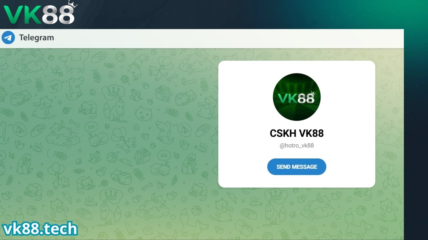 Liên hệ VK88 qua telegram