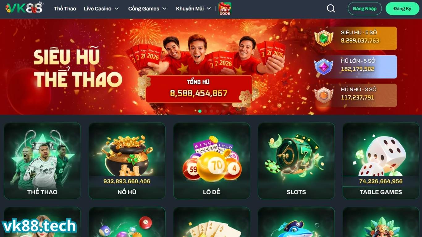 VK88 - Nhà cái trực tuyến uy tín đến từ châu Âu